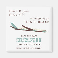 Pack Your Bags Destination Wedding Save the Date