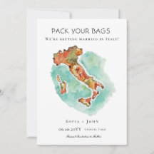 Pack your bags Italy Destination wedding