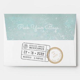Pack Your Bags | Mexico Destination Wedding Envelo Envelope