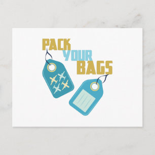 Pack Your Bags Postcard