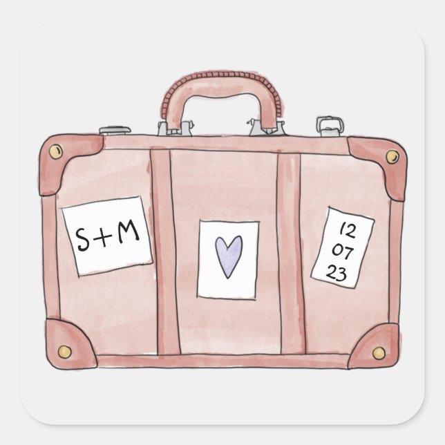 Pack your Bags Suitcase Sticker (Front)