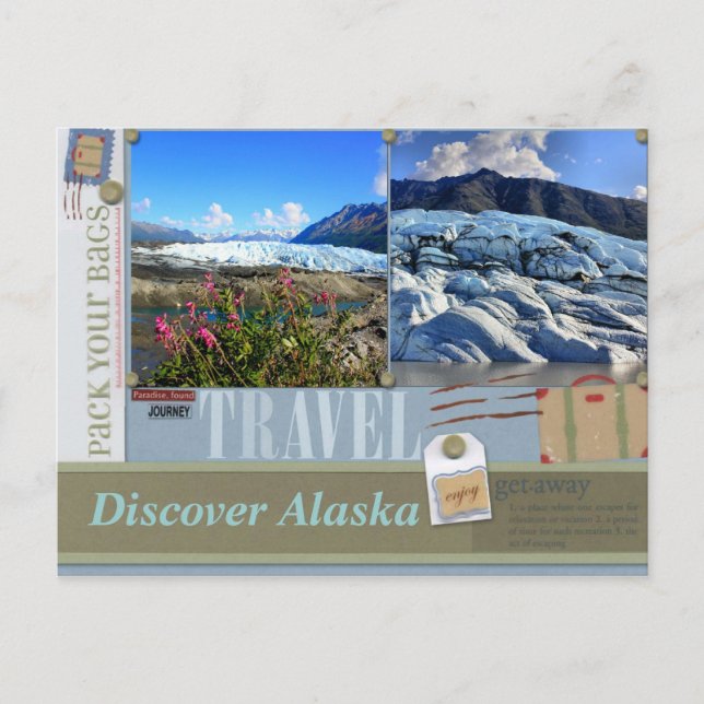 Pack Your Bags to Alaska Postcard (Front)