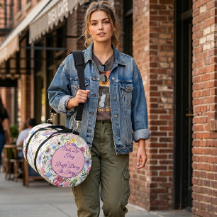 Pack, Zip, Sling - Vibrant Floral Fun Duffle Bag