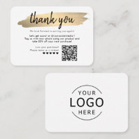 Package Insert Business Thank You Card