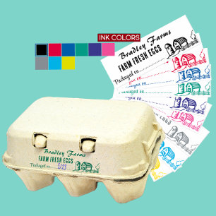 Packaged On Date Farmers Market Food Product Label Self-inking Stamp