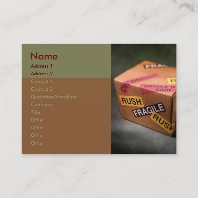 Packaging Business Card (Front)