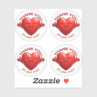 Packaging Labels Stickers Sheet of 4