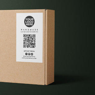 Packaging Logo QR Code Shipping Box Seal Label