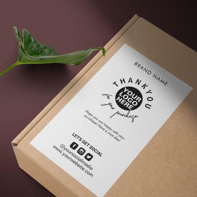 Packaging Logo Thank You Shipping Box Seal Label (Creator Uploaded)