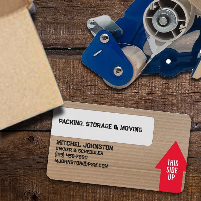 Packaging, Storage and Moving Company Business Card (Creator Uploaded)
