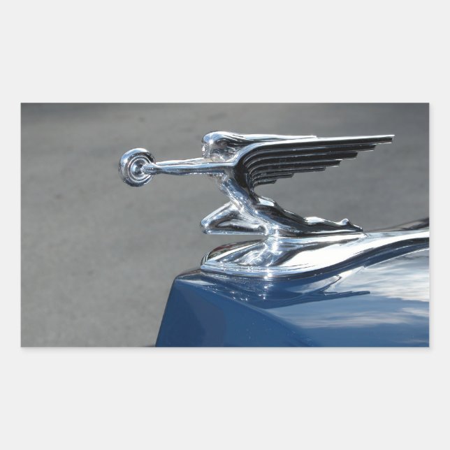 Packard's Flying Lady Ornament Rectangular Sticker (Front)