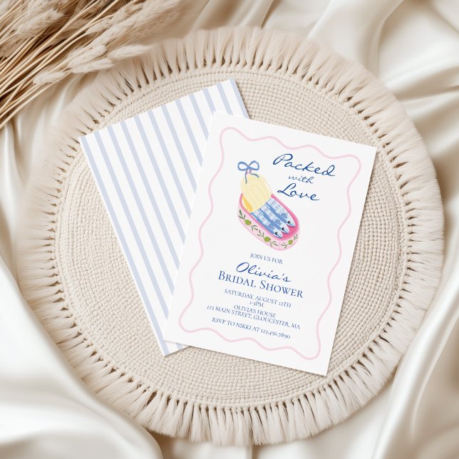 Packed with Love Sardines Bridal Shower Invitation (Creator Uploaded)
