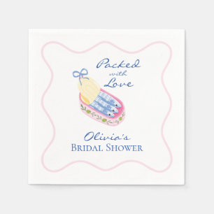 Packed with Love Sardines Bridal Shower Napkin
