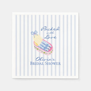 Packed with Love Sardines Bridal Shower Napkin