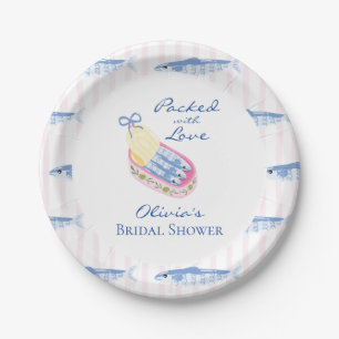 Packed with Love Sardines Bridal Shower Paper Plate