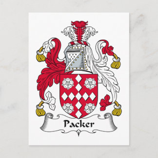 Packer Family Crest Postcard