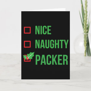 Packer Funny Pajama Christmas Card