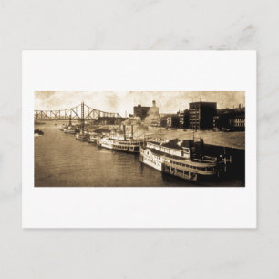 Packet Landing Monongahela River Vintage Postcard
