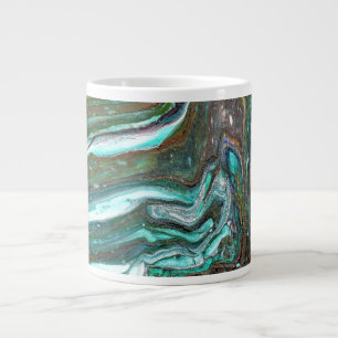 Packin Up 2 Flowing Green Abstract Mug