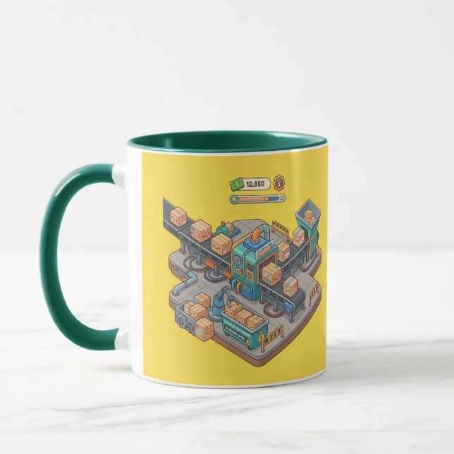 Packing Factory Hunter Green Combo Mug (Left)