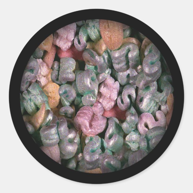 Packing Peanuts Novelty Classic Round Sticker (Front)