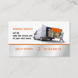Packing & unpacking service, removals service business card