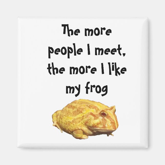 Pacman Frog Lemon Magnet (Front)