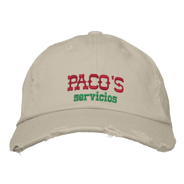 Paco's Servicios Embroidered Hat (Front)