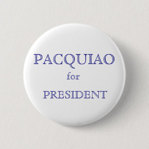 PACQUIAO, for, PRESIDENT 6 Cm Round Badge
