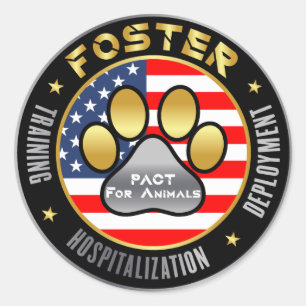 PACT Dark Classic Round Stickers