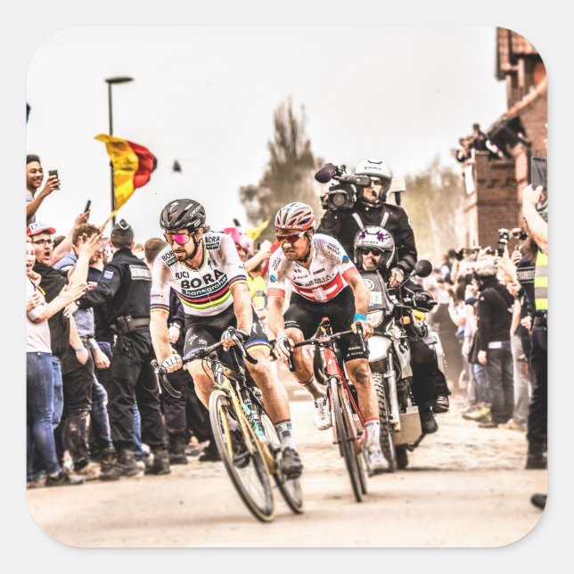 Pact with the Devil - Paris Roubaix 2018 Square Sticker (Front)