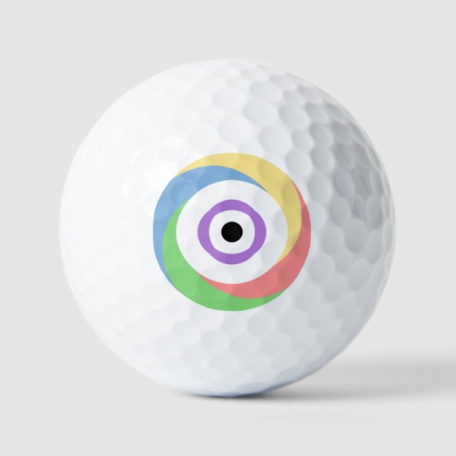 Pactomics. Know. Your. Colour.  Golf Balls (Front)