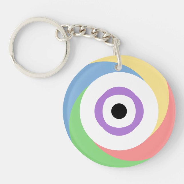 Pactomics. Know. Your. Colour.  Key Ring (Front)