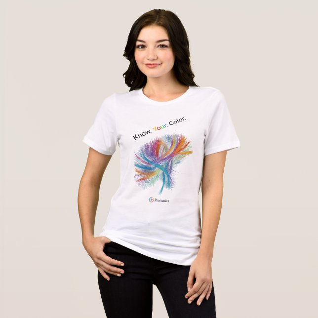 Pactomics. Know. Your. Colour.  Tri-Blend Shirt (Front Full)