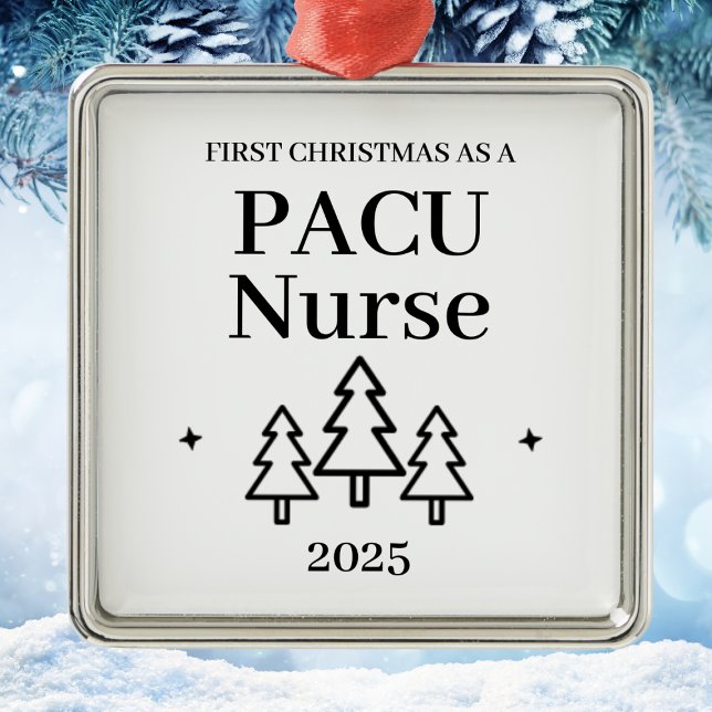 Pacu Nurse Christmas Metal Tree Decoration (Pacu Nurse Christmas Metal Ornament
)