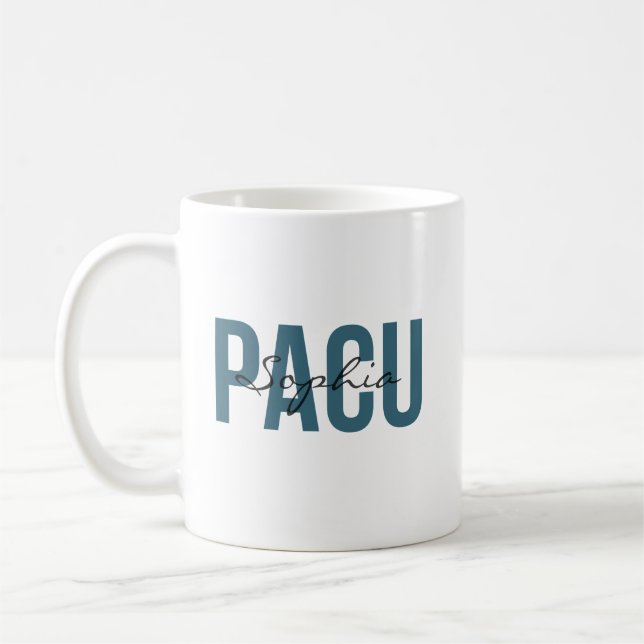 PACU Nurse Personalised Name Bold Typogrphy  Coffee Mug (Left)