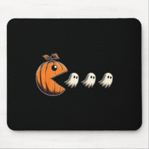 Pacween Funny Halloween Pumpkin Ghost Chomp Gamer Mouse Pad