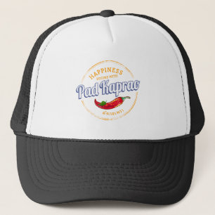 Pad Kaprao Chilli Street Food Vintage Thailand Trucker Hat