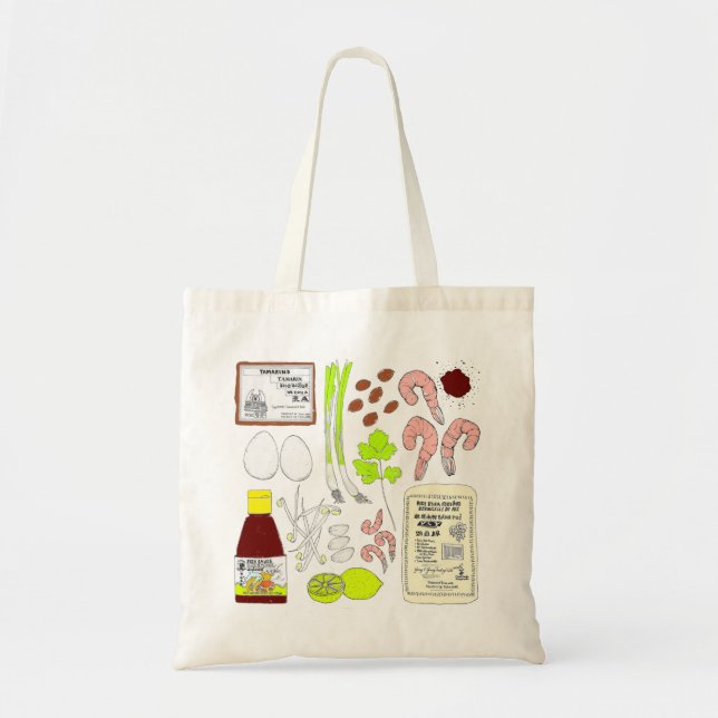 Pad Thai Grocery Tote (Front)