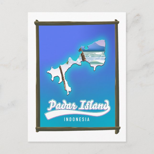 Padar Island Indonesia Holiday Postcard (Front)
