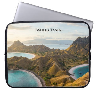 Padar Island Sunset Landscape Canvas Laptop Sleeve