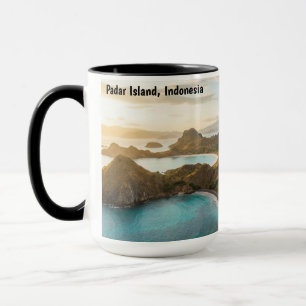 Padar Island Sunset Landscape Canvas Mug