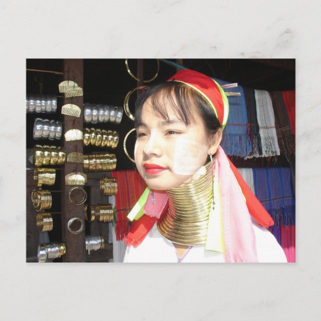 Padaung Woman Postcard (Front)