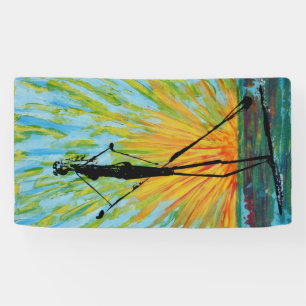 Paddel border "impressionist painting" banner