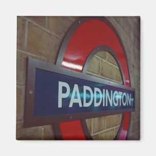 Paddington Station London Metro Sign Magnet