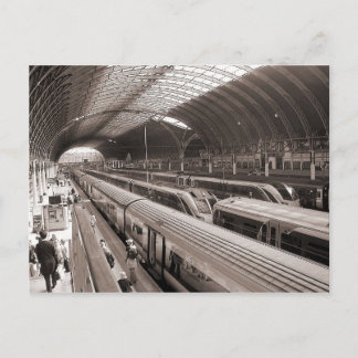 Paddington Station, London. Postcard