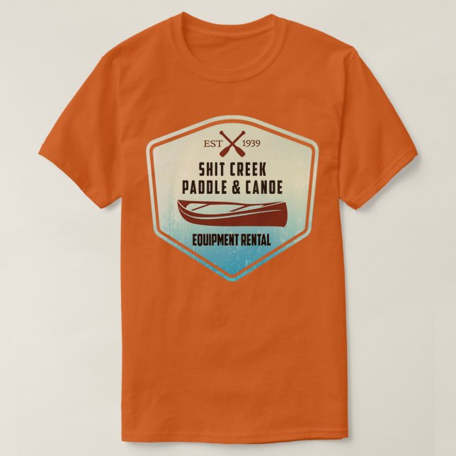 Paddle amp Canoe Equipment Rental T-Shirt (Design Front)