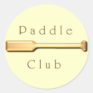 Paddle Club Classic Round Sticker
