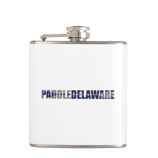 Paddle Delaware Kayaking Hip Flask (Front)