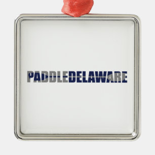 Paddle Delaware Kayaking Metal Tree Decoration